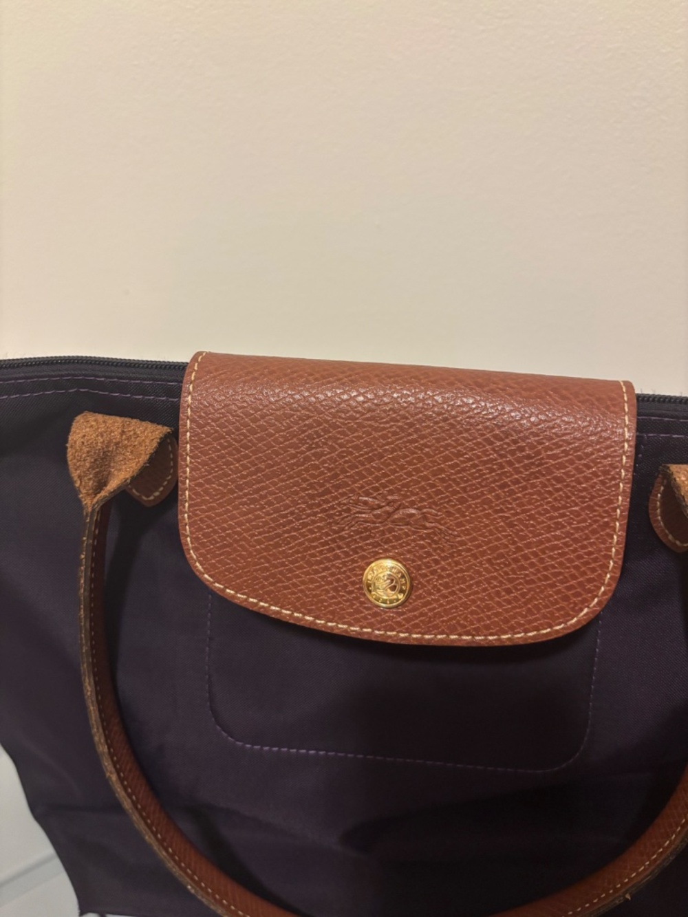 Plum Longchamp Le Pliage Nylon Tote – Medium - Picture 5 of 15